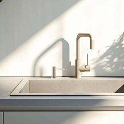 Franke Active Einbau Seifenspender Granit Coffee Cream 112.0633.091