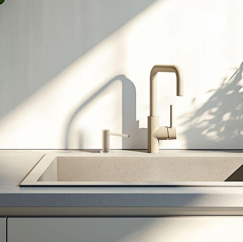 Franke Active Einbau Seifenspender Granit Coffee Cream 112.0633.091