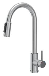 Quadri Viora Küchenmischbatterie Edelstahl 3-Wege mit einem zusätzlichen Anschluss für gefiltertes Wasser 1208971404