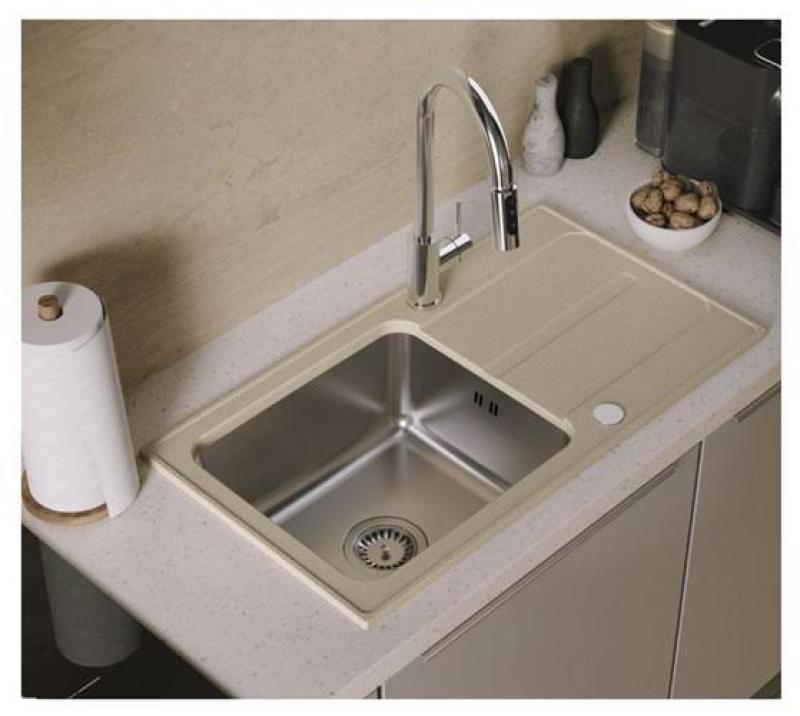 Quadri Viora Küchenmischbatterie Chrom 3-Wege mit einem zusätzlichen Anschluss für gefiltertes Wasser 1208971405