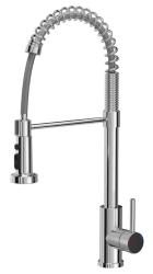 Quadri Redwick Küchenmischbatterie Chrom mit halbflexiblem Auslauf und Dusche mit 2 Strahlarten plus Wasserstopp-Funktion 1208971412