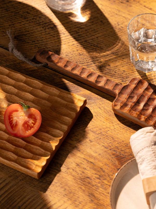 Woodsea Dunes Eiche - Eichenholz Servierbrett 70x10cm 1208971447