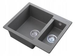 Graniteland Adda Granit Grau 1.5 Einbauspüle 600x495mm 1208971456