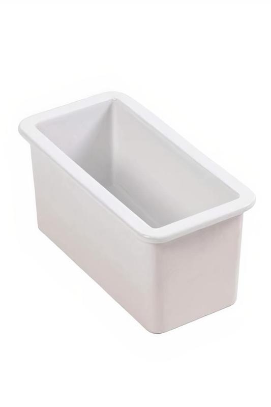 Ausmann Ceramic Ember Keramische Weißes Halbwaschbecken Aufbau und Unterbau 174 x 400 mm mit Gunmetal-Stecker 1208971503