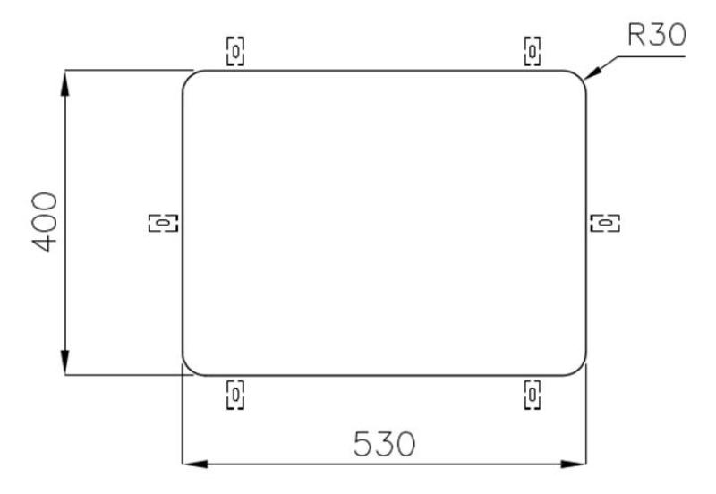 Foster Edelstahl Spülbecken 53 x 40 cm Unterbau 1208971523
