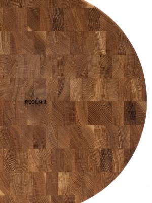 Woodsea Woodstone Eiche rund - Eichenholz runde Schneidebrett Ø42cm 1208971525