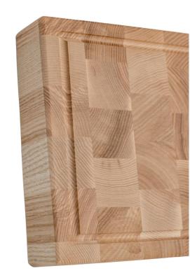Woodsea Woodstone Ash S - Essen Holz Schneidebrett Quadratisch 20x20cm 1208971526