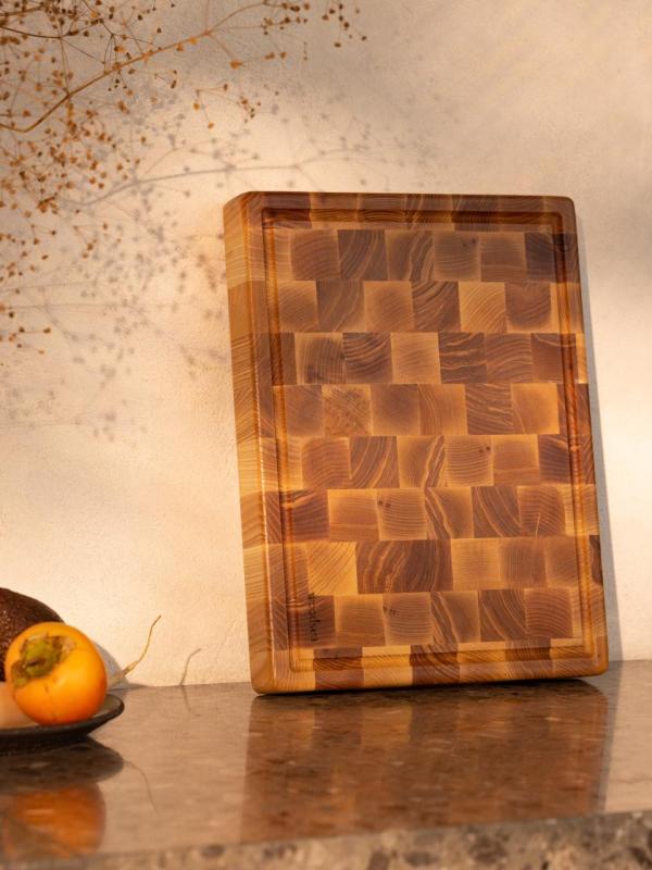 Woodsea Woodstone Ash M - Essen Holz Schneidebrett 30x40cm 1208971527