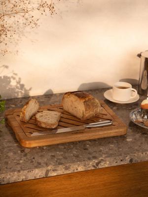 Woodsea Brotbrett Eiche - Eichenholz Brotbrett Eiche 45x30cm 1208971538