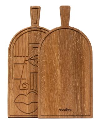 Woodsea Maske Eiche - Eichenholzmaske Schneide- und Servierbrett 38x19 cm 1208971562