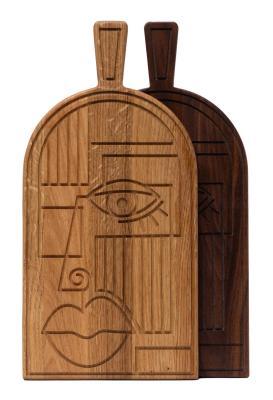 Woodsea Maske Eiche - Eichenholzmaske Schneide- und Servierbrett 38x19 cm 1208971562