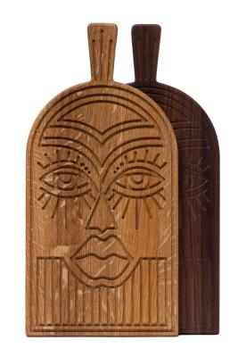 Woodsea Maske Eiche - Eichenholzmaske Schneide- und Servierbrett 38x19 cm 1208971562
