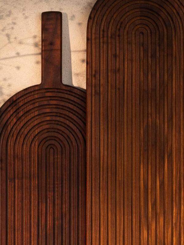 Woodsea Rainbow Ash L - Eschenholz Rainbow Schneide- und Servierbrett 63x15 cm 1208971564