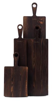 Woodsea Pine Burned L - Kieferholz Schneidebrett 20x82 cm 1208971577