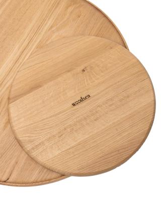 Woodsea Serving L - Eichenholz Rundes Tablett Ø45 cm 1208971588