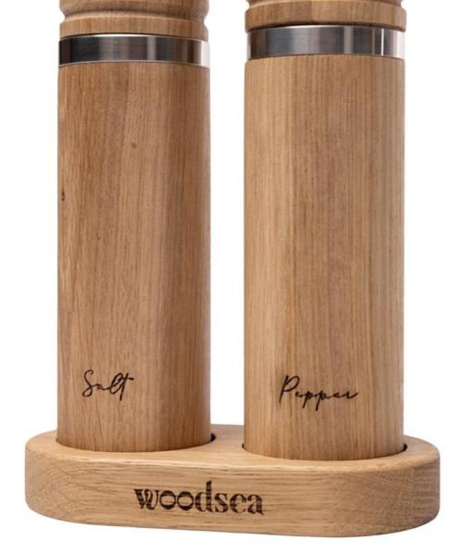 Woodsea Spice - Eichholz Pfeffer- und Salzmühlen Set Ø5x28 cm 1208971597