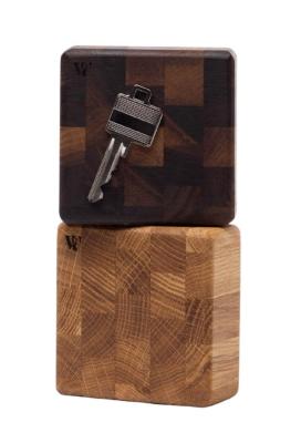 Woodsea Endkorn Walnuss - Walnussholz Schlüsselhalter 9x9 cm 1208971601