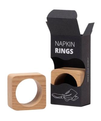 Woodsea Serviettenring Eiche - Eichenholz Serviettenring 5x5 cm 2 Stück 1208971602