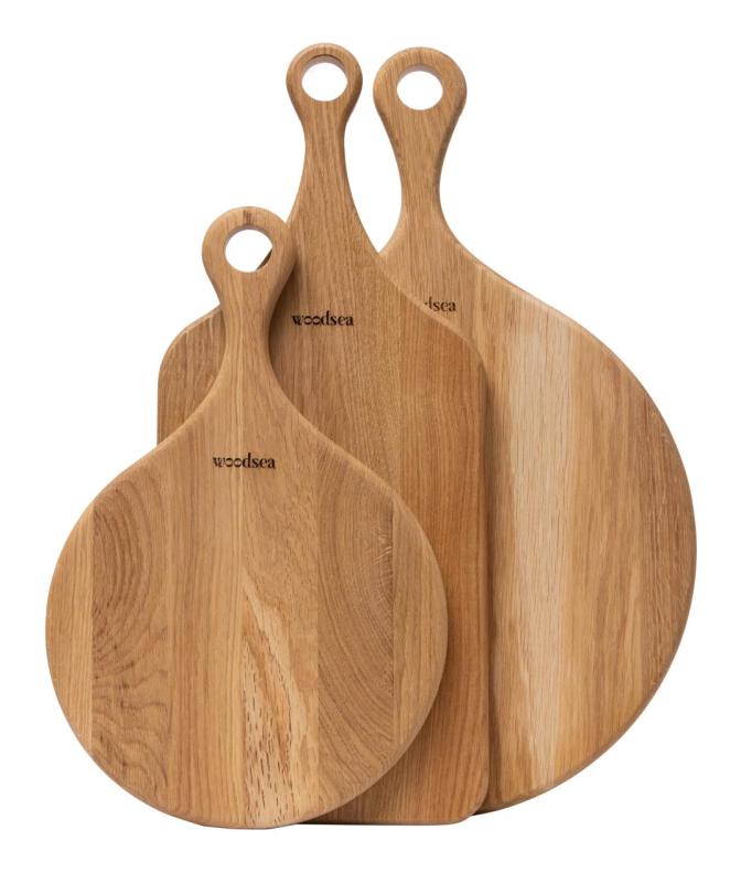 Woodsea Native M - Eichenholz Pizzabrett Rund Ø35x2 cm 1208971612