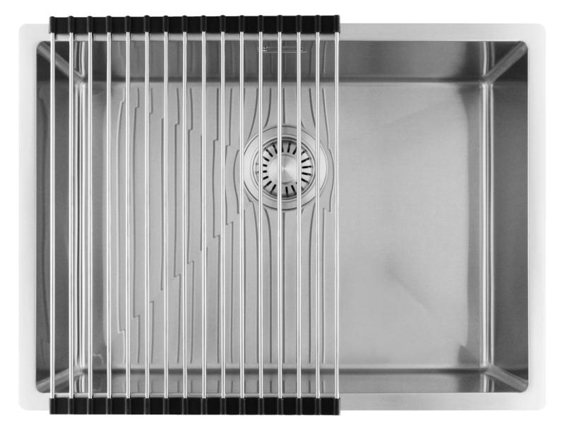 Pure.Sink Luxion Edelstahlspüle 55 x 40 cm Unterbau, flächenbündiger Einbau und Aufsatz PLX5540-02