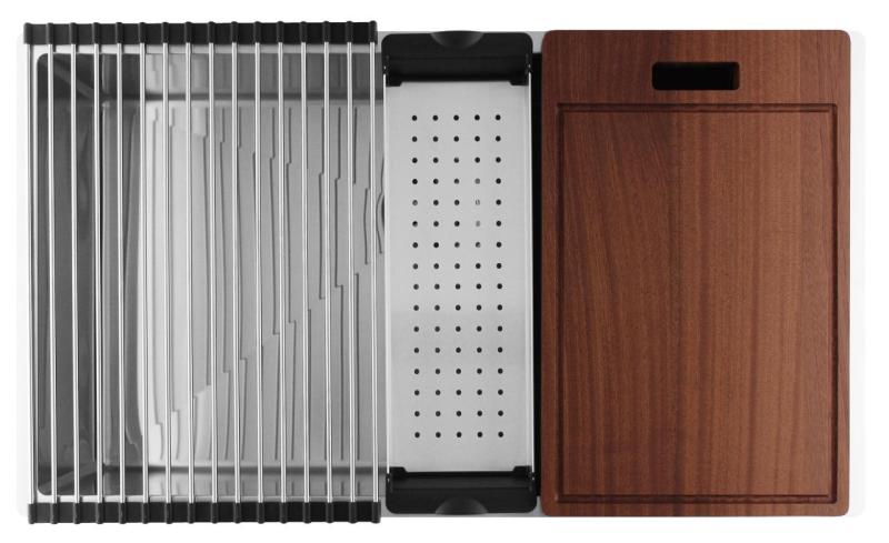 Pure.Sink Luxion Große Edelstahlspüle 74 x 40 cm Unterbau, flächenbündiger Einbau und Aufsatz PLX7440-02