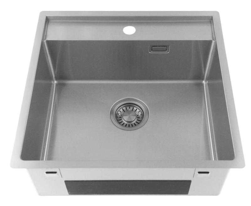 Pure.Sink Luxion Edelstahlspüle 51 x 50 cm Tapwing mit Hahnlochbank PLX5150T-02