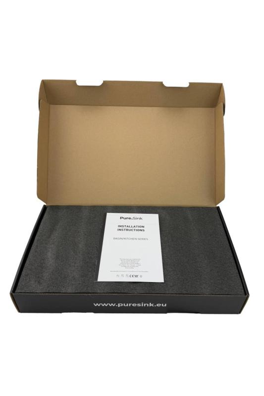 Pure.Sink Elite Steel Pulse-S Küchenarmatur Edelstahl mit ausziehbarem Auslauf und Sprühfunktion PS8500-02