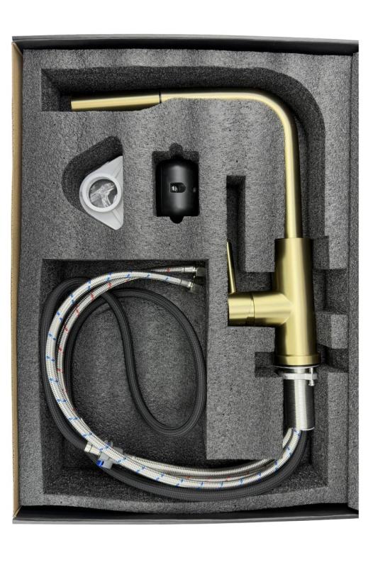 Pure.Sink Elite Steel Pulse-S Küchenarmatur Edelstahl mit ausziehbarem Auslauf und Sprühfunktion PS8500-02