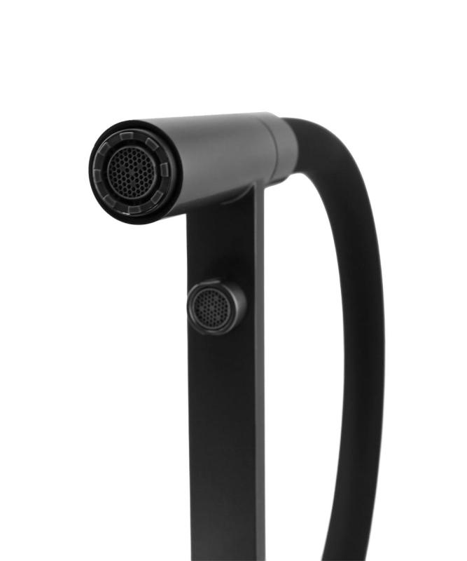 Pure.Sink Elite Steel Flex 3-Wege PVD Gun Metal Küchenarmatur mit flexiblem Auslauf und gefiltertem Wasser PS8110-61