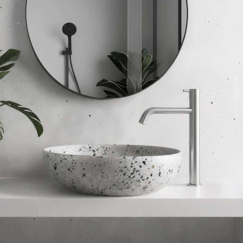 MURO TUA Hoher Waschtischmischer für Waschbecken Chrom M1.A2.CR