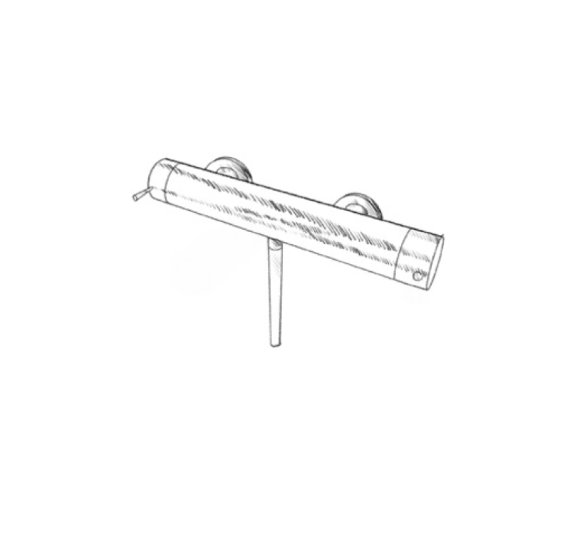 MURO TUA Duschmischer mit Duschgarnitur Chrom M1.B1.CR