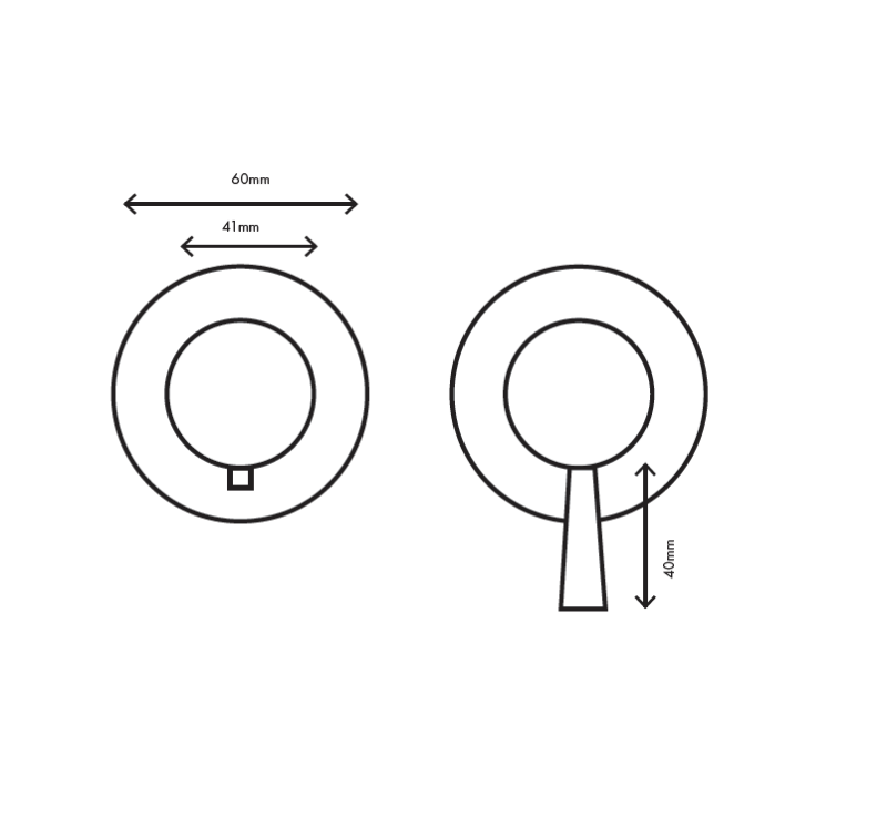 MURO TUA Einbau-Duschthermostat mit 3 Ausgängen, Chrom M1.B33T.R.CR
