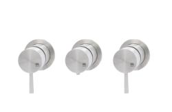 MURO TUA Einbau-Duschthermostat mit 2 Absperrhähnen, Chrom M1.B34T.R.CR