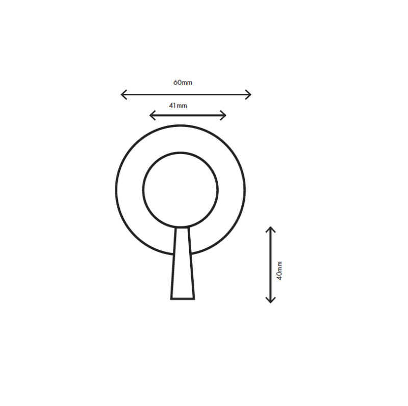 MURO TUA Einbau-2-Wege-Umschalter Chrom M1.B32.2.CR