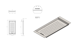 Massimo Zubehör-Einsatzschale Schwarz Matt 183 x 430 x 19 mm