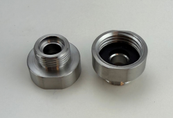 Pure.Sink Reduziernippel aus Edelstahl von 3/8 Außenmaß (männlich) auf 1/2 Innenmaß (weiblich) 2er-Set PS3812-00