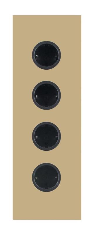 Indux Corner Energie-Säule mit 4 Steckdosen Randaarde Gold 1208972292