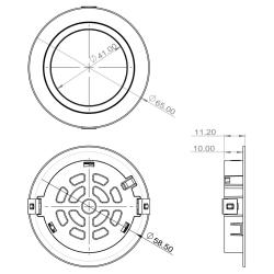 Indux Luma Kleine Einbauküche Multi Tone LED Spot Edelstahl-Optik 1208972326