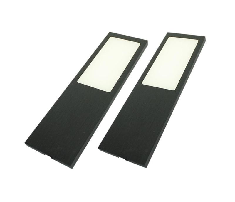 Indux Solin Küche Aufbaubeleuchtung Multi Tone LED Set 2 Spots x 3,6 W Schwarz 1208972344