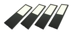 Indux Solin Küche Aufbaubeleuchtung Multi Tone LED Set 4 Spots x 3,6 W Schwarz 1208972346