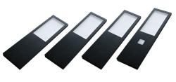 Indux Lino Küchenaufbauset LED 4 Spots 4W mit integriertem Touch-Dimmschalter Schwarz 1208972392