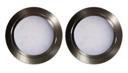 Indux Luma Einbauküche Multi Tone LED Set 2 Spots Edelstahl-Optik 1208972400