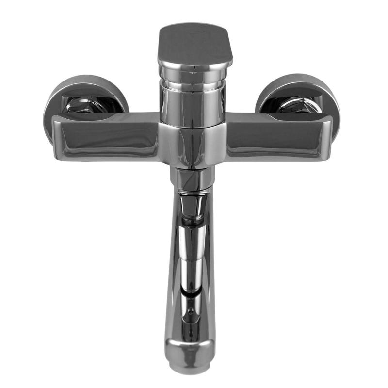 Aquanello Casa Einhebel-Küchenwandarmatur Chrom mit Auslauf 15 cm CR-1415-CS