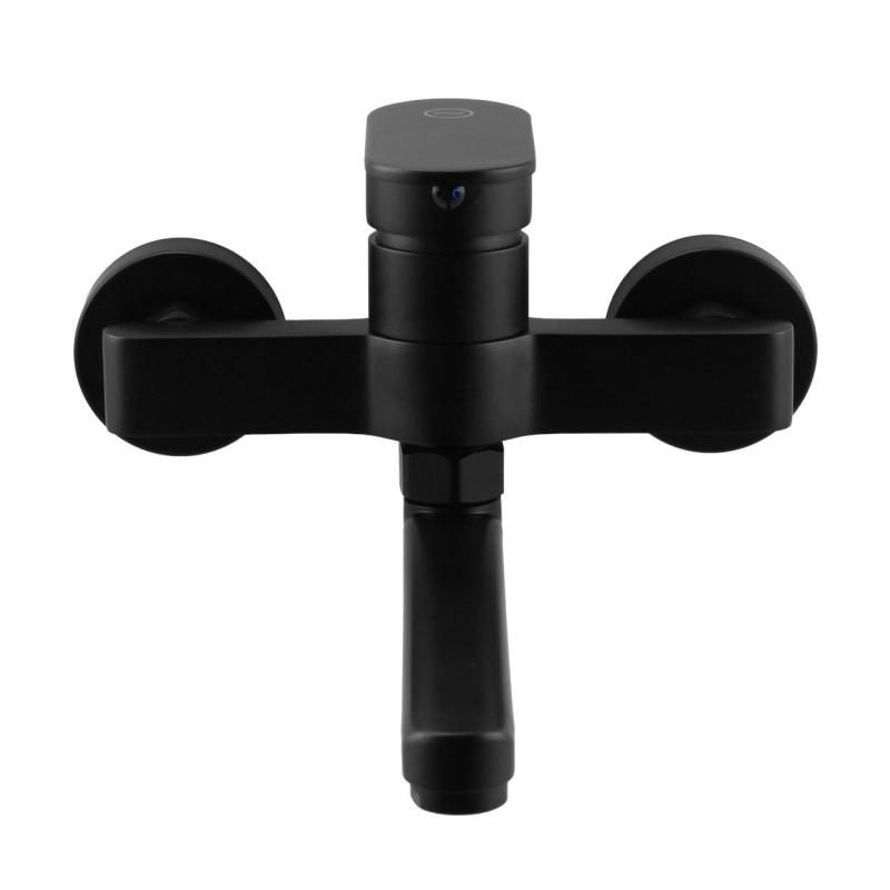 Aquanello Casa Einhebel-Küchenwandarmatur Schwarz mit Auslauf 15 cm BL-1415-CS