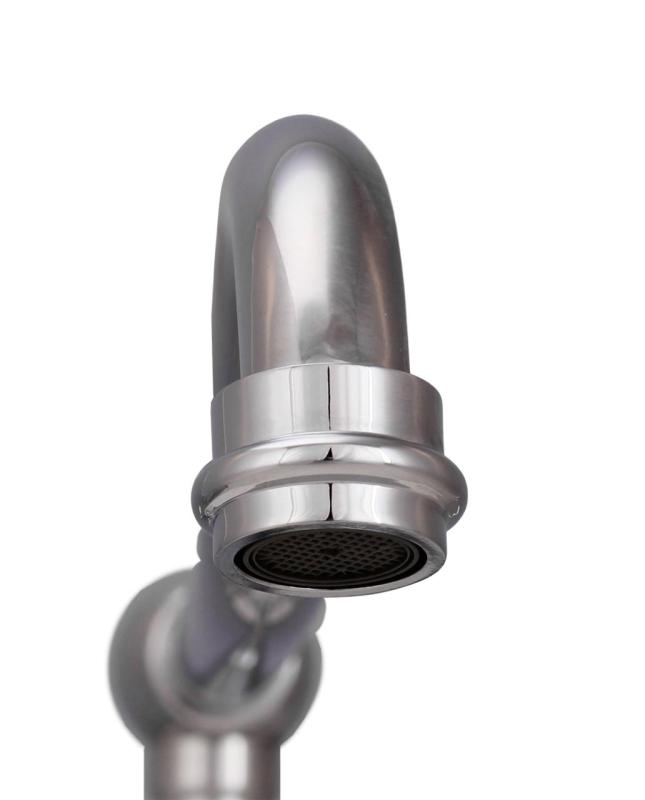 Aquanello Heritage Manor Klassische Küche Nostalgische Brücke Küchenarmatur Chrom mit weißem Hebel CR-0010-HM