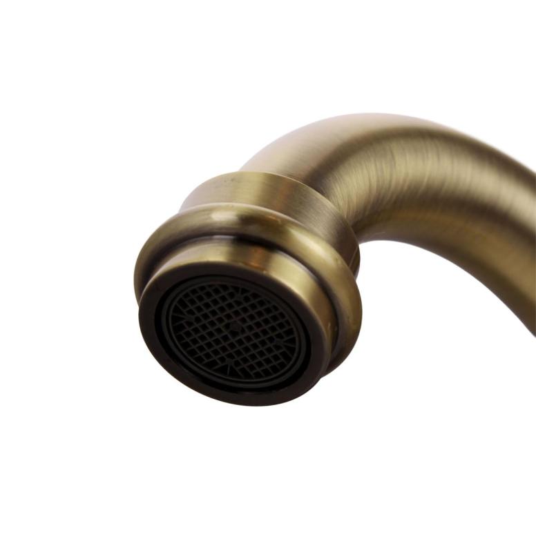 Aquanello Heritage Ascot Klassische Küche Nostalgischer Küchenwasserhahn Bronze mit rechtwinkligem Auslauf BN-4002-HA