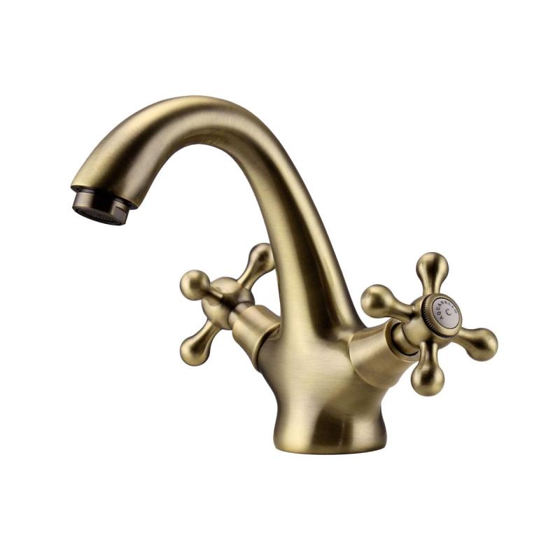 Aquanello Heritage Ascot Klassischer nostalgischer Waschtischmischer Bronze BN-4101-HA