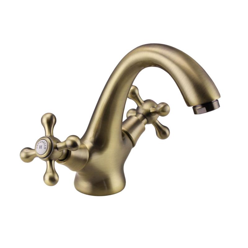 Aquanello Heritage Ascot Klassischer nostalgischer Waschtischmischer Bronze BN-4101-HA