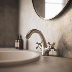 Aquanello Heritage Ascot Klassischer nostalgischer Waschtischmischer aus Edelstahl NB-4101-HA