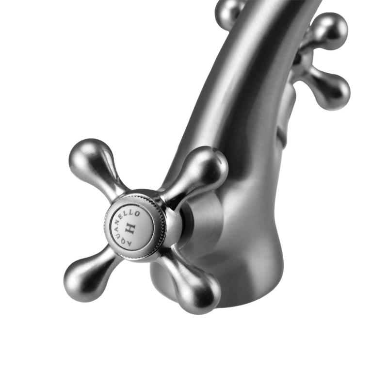 Aquanello Heritage Ascot Klassischer nostalgischer Waschtischmischer aus Edelstahl NB-4101-HA